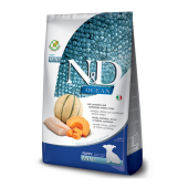 Пълноценна суха храна за подрастващи кучета до 1г. от малки породи N&D Ocean Dog Cod, Pumpkin & Cantaloupe Melon Puppy Mini  с тиква, риба треска и пъпеш 800 гр.